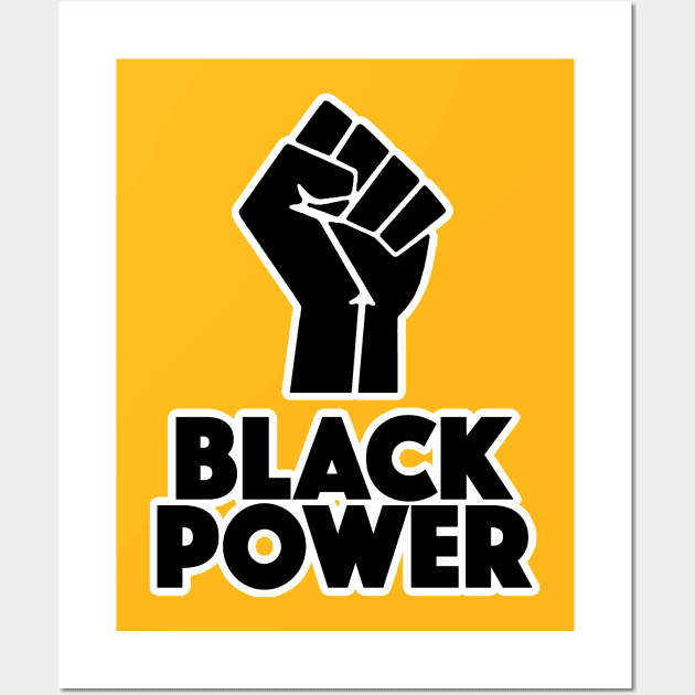 Black Power Fist Wall Art by DankFutura